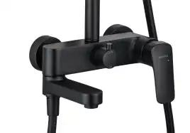 Душевая система Aquatek ВЕГА AQ2040MB, Черный матовый