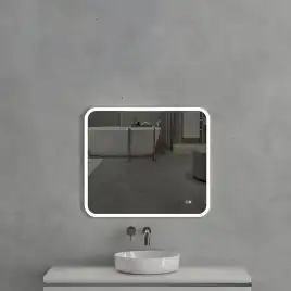 Зеркало с подсветкой AVS Байкал 80x70 см, антипар