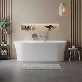 Акриловая ванна BelBagno 155х70 BB711-1550-700, отдельностоящая, Белая глянцевая