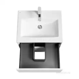 Тумба под раковину Aquaton Сохо 60 1A258001AJ010 подвесная цвет, белый глянец