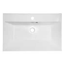 Тумба с раковиной Azario Эстима 80 CS00094596, напольная, Белая глянцевая