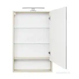 Зеркало-шкаф Aquaton Сканди 55 1A252102SDB20  цвет, белый / дуб верона