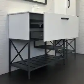 Тумба с умывальником Comforty Бредфорд 90 Белый, 00-00009955