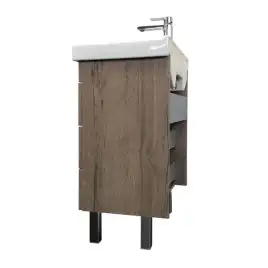 Тумба с умывальником Comforty Никосия 60Н Дуб темный, 00-00008852