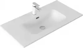 Раковина Aquanet Flat 90 330432 прямоугольная, Белая матовая