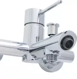 Смеситель для ванны Allen Brau Glority 5.51003-00, однорычажный, с коротким изливом, Хром