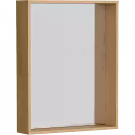 Зеркало Aqwella Basic 60х60 BAS0207DZ без подсветки, Дерево светлое