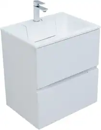 Тумба под раковину Aquanet Джейн 60 белый матовый 313284