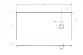 Душевой поддон BelBagno Uno 160х80 из искусственного камня TRAY-MR-UNO-AH-160/80-35-W-CR Белый
