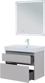 Тумба под раковину Aquanet Nova Lite 2.0 75 бежевый, 346323