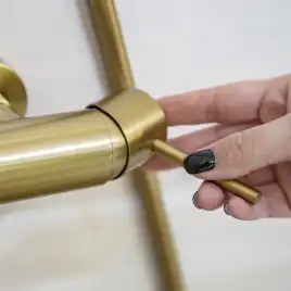 Душевая система AVS Slimmer 811-122-BG, брашированное золото