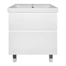Тумба с раковиной Azario Мила 60 CS00091364, напольная, Белая матовая