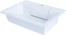 Раковина Aquanet Фортуна 60 181907 прямоугольная, Белая глянцевая