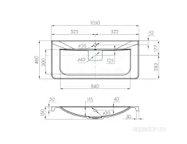 Раковина AQUATON Шерилл 105 1A71323KSH010