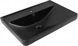 Раковина Aquanet Ирис 70 329248 прямоугольная, Черная матовая