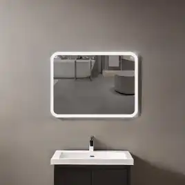 Зеркало с подсветкой AVS Байкал 100x80 см, антипар