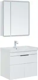 Тумба под раковину Aquanet Ирис new 70 белый глянец (1 ящик, 2 дверцы) 310149