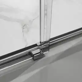 Душевая дверь Azario 100 AZ-Y43-100-MGR-CL, профиль графит матовый, стекло Прозрачное