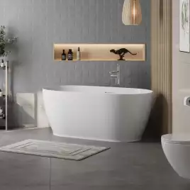 Акриловая ванна BelBagno 170х80 BB413-1700-800, отдельностоящая, Белая глянцевая