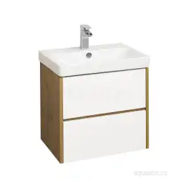 Тумба под раковину Aquaton Сканди 70 1A251801SDZ90 подвесная цвет, белый / дуб рустикальный