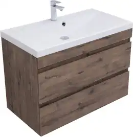 Тумба под раковину Aquanet Нота New 90 дуб веллингтон табак, 334193