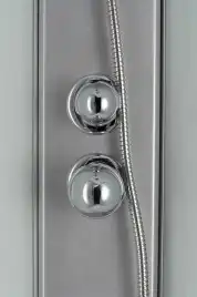 Душевая кабина Loranto 100х80 CS-5180-13L F, низкий поддон, цвет профиля сатин