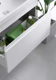 Тумба с раковиной подвесная Aqwella Smart 50 см, SRT0105BS, цвет Бетон светлый