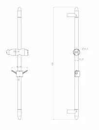 Стойка для душа Lemark LM8063C Хром