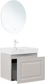 Тумба под раковину Aquanet Агата 60 бежевый, 345486