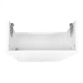 Тумба с раковиной Azario Эстима 40 CS00094576 левая подвесная, Белая глянцевая