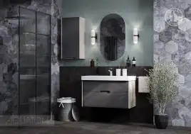 Тумба под раковину Aquaton Оливия 90 1A254401OLUG0 подвесная цвет, грей / дуб ойстер