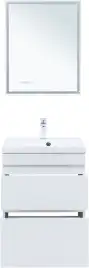 Тумба под раковину Aquanet Нота New 60 белый глянец, 344141