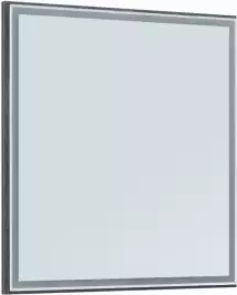 Зеркало Aquanet Nova Lite 75х80 242258 с подстветкой, сенсорный выключатель, Дерево темное