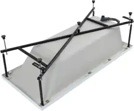 Акриловая ванна Aquanet Bright 180х70 (216662), на каркасе, белая