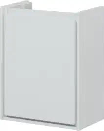 Тумба под раковину Aquanet Милан 45 белый глянец, подвесная, 339962