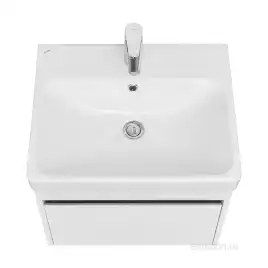 Тумба под раковину Aquaton Марти 55 1A263201MY010 подвесная цвет, белый / дуб эндгрейн