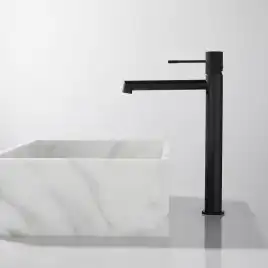 Смеситель для накладной раковины Vincea Desire VBF-1D2MB однорычажный, черный