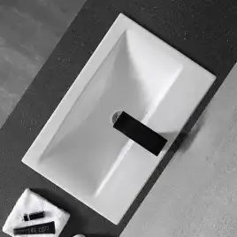 Умывальник CeramaLux 9393-60 615х390х170 Полувстраиваемая цвет Белый