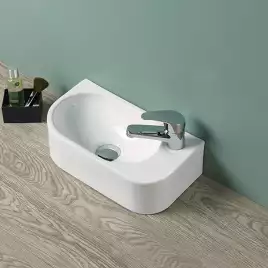 Рукомойник AVS Эстер 40x22 L, белый