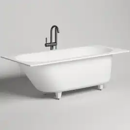 Ванна Salini ORNELLA 170х75 102311G из материала S-Sense, Белая глянцевая