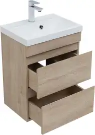 Тумба под раковину Aquanet Нота New 50 дуб светлый 334196