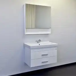 Тумба с умывальником Comforty Никосия 80П Белый, 00-00011163