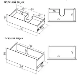 Тумба под раковину Grossman Меркадо 80 подвесная, белая матовая (108080)