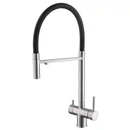 Смеситель для кухни Abber Wasser Kreis AF81141 с подключением к фильтру с питьевой водой, Хром