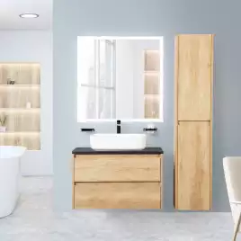 Зеркало BelBagno SPC-GRT 80х80 SPC-GRT-800-800-LED-TCH с подстветкой, сенсорный выключатель