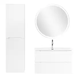 Тумба под раковину BelBagno ETNA39-800/390-2C-SO-BL-P подвесная Bianco Lucido