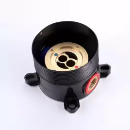 Напольный смеситель для раковины  Abber Wasser Kreis AF8141RG, однорычажный, с внутренней частью, Золото розовое