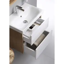 Тумба с раковиной подвесная Aqwella City 60 см, CI0106DB, цвет Дуб балтийский