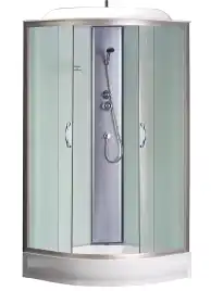 Душевая кабина Loranto 80х80 низкий поддон, матовое стекло, профиль Сатин, CS-6681F 80*80*215