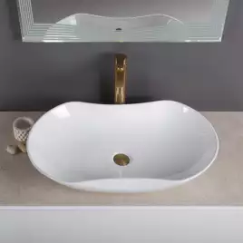 Раковина накладная BelBagno 665х410х120 BB1334, цвет Белый